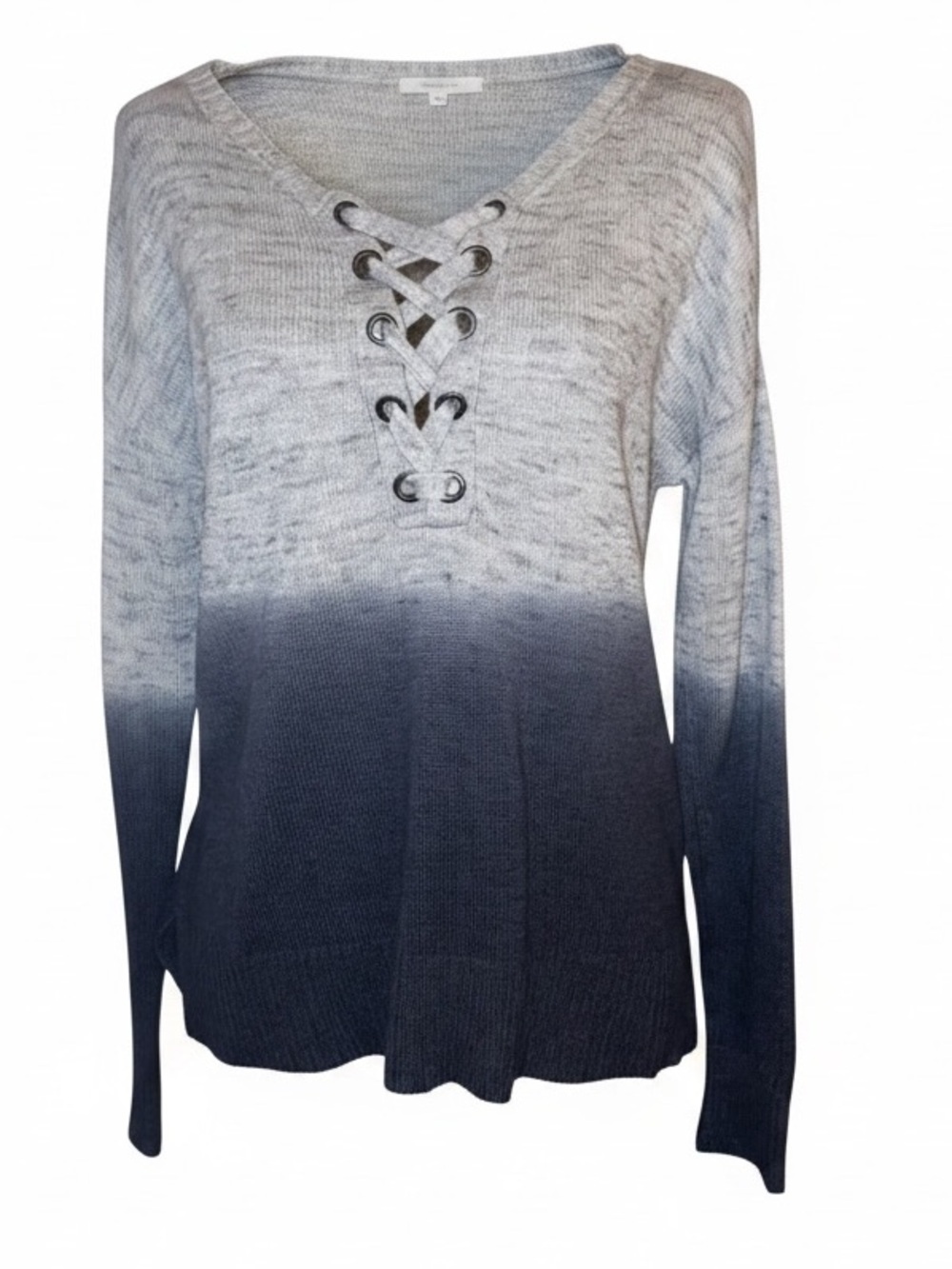 AMERICAN EAGLE OUTFITTERS Crisscross Scoop Neckline-Ombré Black Gray SZ Medium